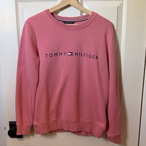 Tommy Hilfiger Rose Pink Logo Crewneck Sweatshirt